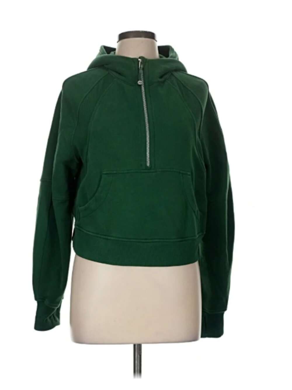 LULULEMON Hunter Green Half-Zip Hoodie Pullover XS/S